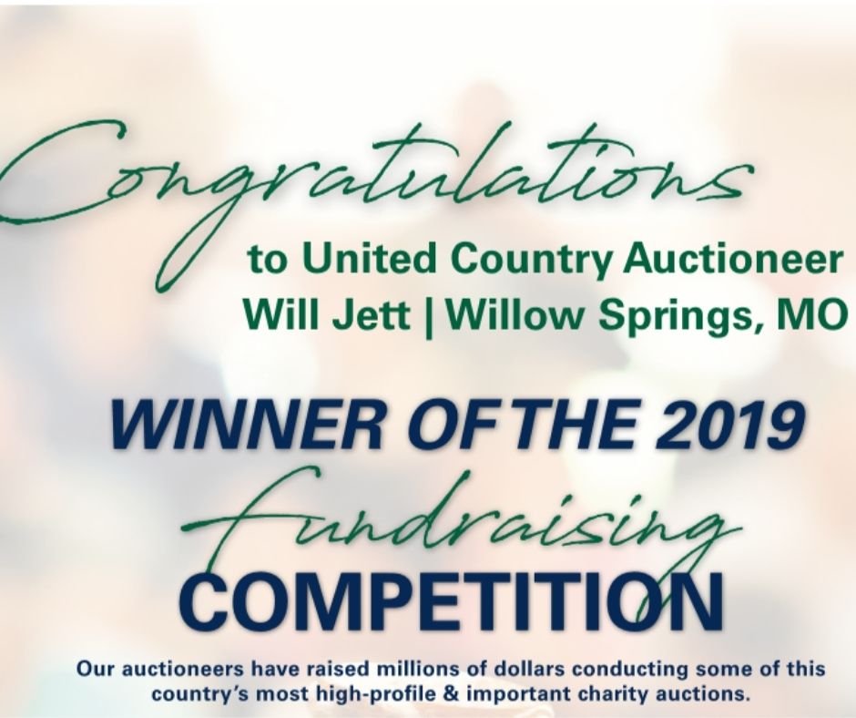 UNITED COUNTRY ANNOUNCES WINNER OF 2019 FUNDRAISER AUCTION COMPETITION