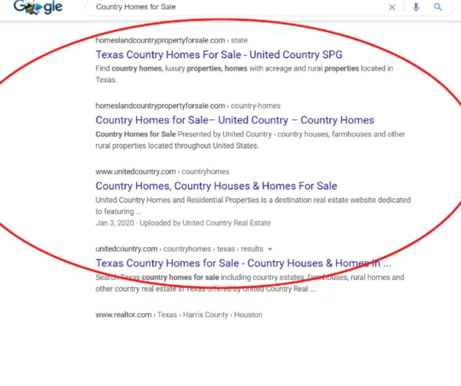 UNITED COUNTRY SEO MOVING FROM GOOD TO GREAT