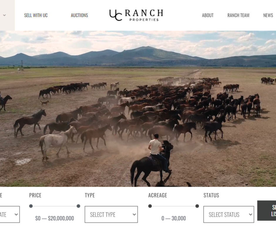 UNITED COUNTRY LAUNCHES NEW RANCH WEBSITE