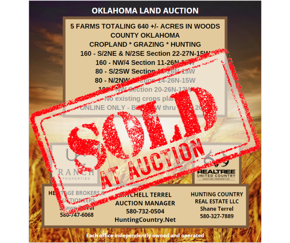 OKLAHOMA LAND AUCTION DRAWS BIDDERS FROM 11 STATES AND BUYERS FROM AUSTRALIA